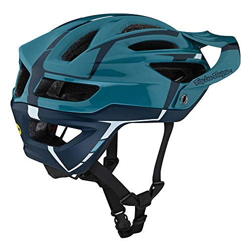 Troy Lee Designs Adulto | All Mountain | Casco de bicicleta de montaña Half Shell A2 Sliver W/MIPS (Marine, MD/LG)