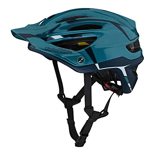 Troy Lee Designs Adulto | All Mountain | Casco de bicicleta de montaña Half Shell A2 Sliver W/MIPS (Marine, MD/LG)