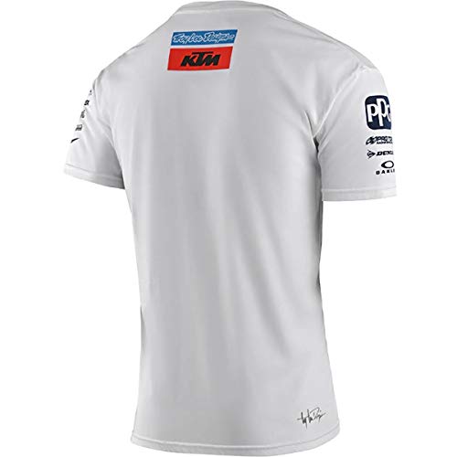 Troy Lee Designs Camisas para hombre 20 TLD KTM Team - blanco - Medium