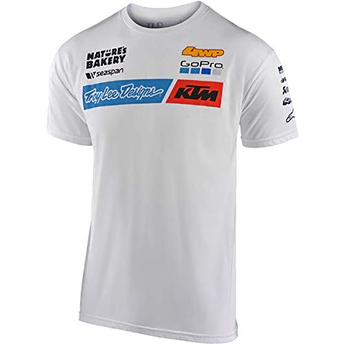 Troy Lee Designs Camisas para hombre 20 TLD KTM Team - blanco - Medium