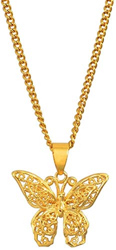 TTDAltd Collar Mariposa Charms Colgante Cadena Collares para Mujeres Niñas Joyas de Color Dorado Regalos PNG