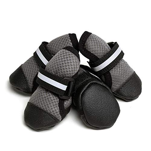 TTinah Calcetines Perro Botas para Perros Pata de Perro Protector Zapatos para Perros pequeños Zapatos para Perros Grandes Gray,XXX-Large