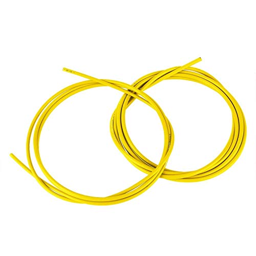 Tubo de Cable de Freno Juego de Carcasa de Cable de Cambio de Freno de Bicicleta Kits de Tubo de línea de Freno Accesorios de Ciclismo(Amarillo)