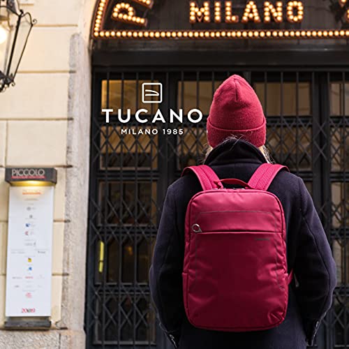 Tucano-Lup Mochila en tejido técnico para portátiles de 13,3"/14", MacBook Air/Pro 13" y MacBook Pro 14". Bolsillo interior acolchado para el portátil, la tableta o el iPad