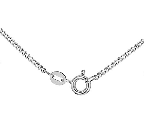 Tuscany Silver Collar con Colgante de Cartucho Egipcio 'Amor' para Mujer - Cadena Grumet en Plata de Ley (925) - 51 cm