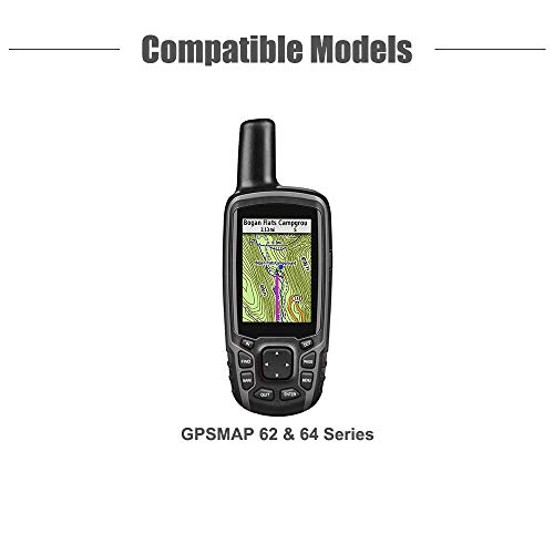 TUSITA Funda Compatible con Garmin GPSMAP 62 62s 62st 62sc 62stc 64 64s 64st 64sc 64x 64sx 64csx 65 65s - Case Protectora de Silicona Skin - Accesorios de Mano GPS Navigator