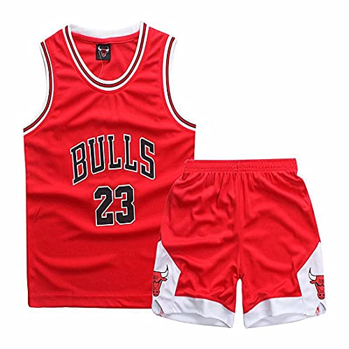 TYTF - Conjunto de camiseta de baloncesto sin mangas para niño, de malla, uniforme de camiseta y pantalón corto, para verano, de 1 a 15 años, Serie 2, 150