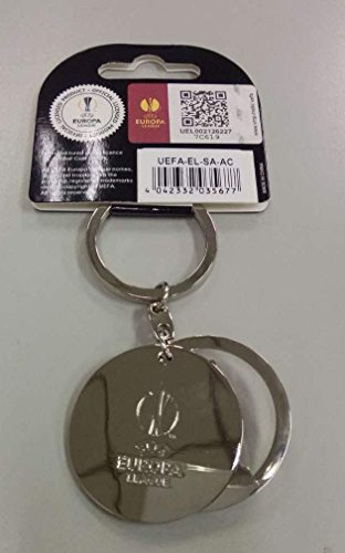 UEFA Europa League : Keyring Offset in 2 Parts, Unisex-Adult, Metal, 9 cm