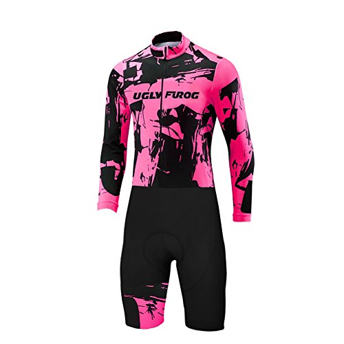 UGLY FROG Bike Wear De Manga Larga Jersey Ciclismo+ Short Legs Body Hombre Equipos Una Gran Cantidad De Colores Skinsuit Monos with Gel Pad