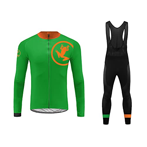 UGLY FROG Bike Wear De Manga Larga Maillot Bicicleta Hombre Invierno Maillot Ciclismo Manga Larga para Hombres con Bolsillos