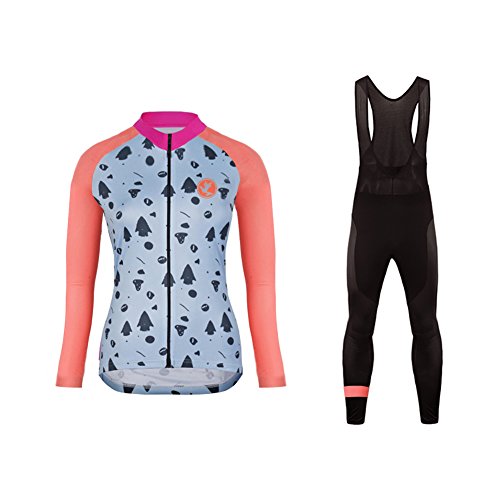 UGLY FROG Bike Wear De Manga Larga Maillot Ciclismo Mujer Bodies Long Bib Tights with Gel Pad Spring Style