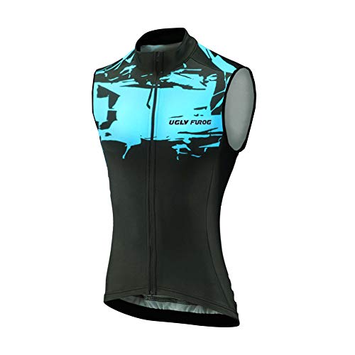 UGLY FROG Clásico Ciclo Maillots Primaveral Bike La Ropa De Los Hombres Sin Mangas Ciclismo Chaleco Cremallera Completa Transpirable 148-H19VSV11