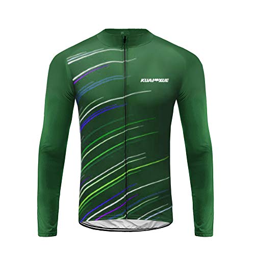 UGLY FROG Conjunto de Jersey de Ciclismo de Manga Larga de Ciclismo de montaña Transpirable de Ciclismo de montaña para Hombre CXML06