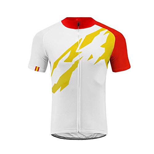 UGLY FROG Equipo de España Verano Hombre Cycling Jersey Maillot Ciclismo Mangas Cortas Camiseta de Ciclistas Ropa Ciclismo TGQX03 
