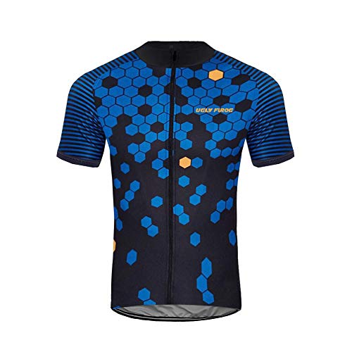 UGLY FROG Hombres Chaqueta de Ciclismo MTB Invierno Térmico Respirable Cómodo Manga Larga Maillots+Pantalones de Acolchado para Hombres Conjunto Completo Equipo de Cycling FAXBY1901