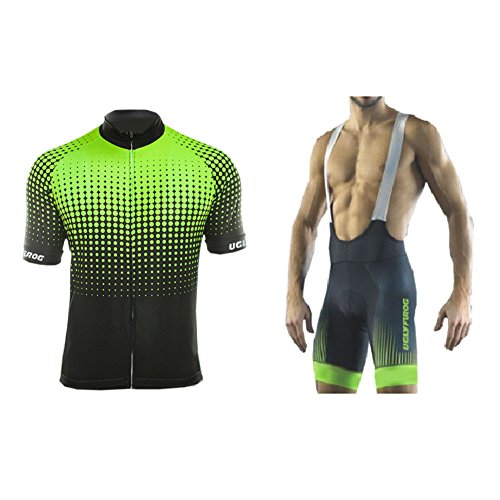 UGLY FROG Maillot Ciclismo Hombres Maillots de Bicicleta Conjunto de Jersey de Manga Corta Top MTB Manga Corta Set