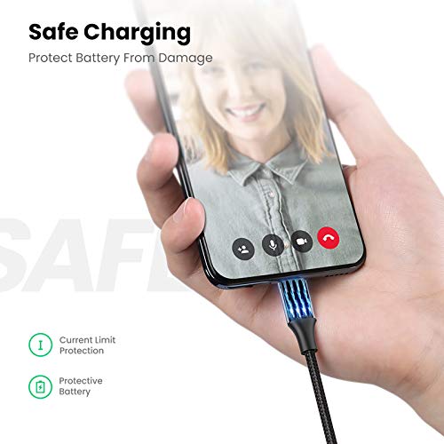 UGREEN Cable Micro USB 2 Pack, 18W Cable Cargador Carga Rápida, Cable Android de Nylon Trenzado Compatible con Galaxy S6 S7 J7 J4+ A10, Huawei P10 Lite Y7 Y6, Xiaomi Mi A2 Lite, Redmi 7, PS4(2M)