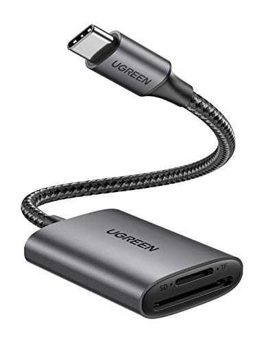 UGREEN USB C Lector de Tarjetas SD/MicroSD, Adaptador Tarjetas SD USB Tipo C [Compatible con Thunderbolt 3] para MacBook Pro, MacBook Air, iPad Pro 2020 2018, Redmi 9 Mi 11, Galaxy S21 S20 S9 Note 20