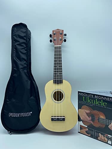 UKELELE SOPRANO - PURE TONE NATURAL PACK (FUNDA + METODO) KUS15