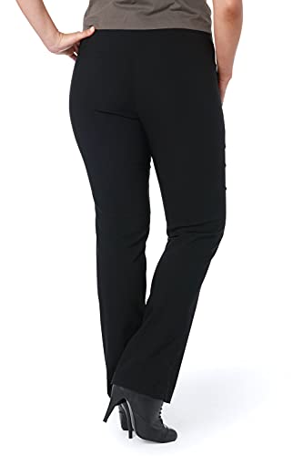 Ulla Popken Klassische Bengalin Hose Pantalón, Negro (Schwarz 10), 64 para Mujer