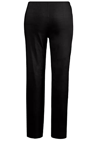 Ulla Popken Klassische Bengalin Hose Pantalón, Negro (Schwarz 10), 64 para Mujer