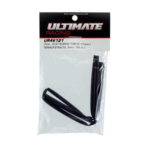 Ultimate RC - Tubo termorretráctil (3 mm (50 cm), color negro