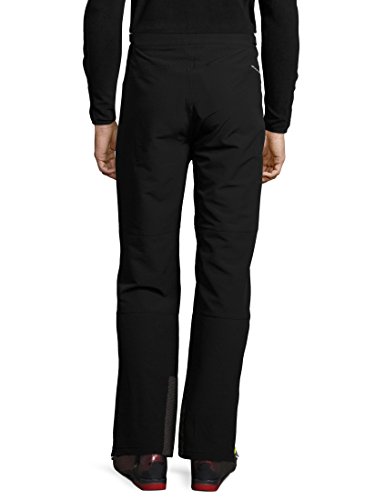 Ultrasport Basic Pantalones de montaña/deportes de invierno para hombre Rex, softshell, pantalones funcionales para hombre, sobrepantalones de invierno, p. ej. para el esquí de fondo, Negro, M