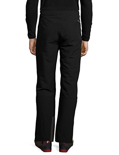 Ultrasport Basic Pantalones de montaña/deportes de invierno para hombre Rex, softshell, pantalones funcionales para hombre, sobrepantalones de invierno, p. ej. para el esquí de fondo, Negro, M