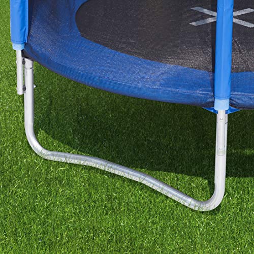 Ultrasport Cama elástica de Jardín, Set con Superficie de Salto, Red de Seguridad, Postes Acolchados y Cubierta del Borde, Resistente a la Intemperi, Unisex,Springs o sistema de cuerdas elástico