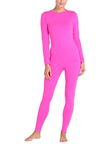 Ultrasport Comfy - Set de Ropa Interior Funcional para Mujer, Color Rosado, Talla XL