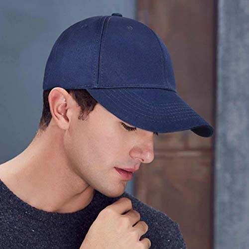 UMIPUBO Gorras Beisbol Deportes Unisex Adjustable al Aire Libre Cap clásico algodón Casual Sombrero Gorras de béisbol (Azul Marino)