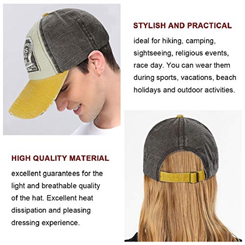 UMIPUBO Gorras Beisbol Deportes Unisex Adjustable al Aire Libre Cap clásico algodón Sombrero Motocicleta Gorras de béisbol (Amarillo, Talla única)