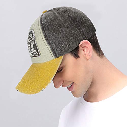 UMIPUBO Gorras Beisbol Deportes Unisex Adjustable al Aire Libre Cap clásico algodón Sombrero Motocicleta Gorras de béisbol (Amarillo, Talla única)