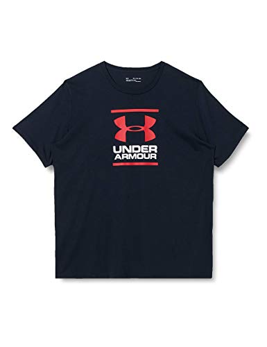 Under Armour UA GL Foundation Short Sleeve tee Camiseta, Hombre, Negro (Black/White/Red), S