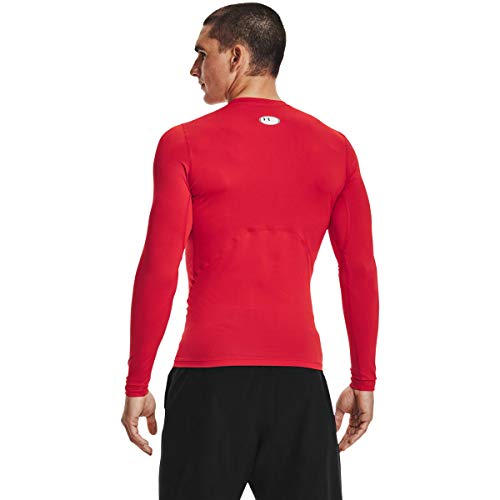 Under Armour UA HG Armour Comp LS, camiseta de manga larga hombre, Rojo (Red / White) , M