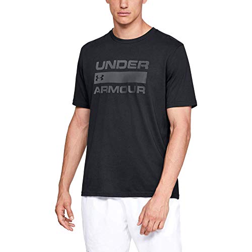 Under Armour UA TEAM ISSUE WORDMARK, Camiseta Hombre, Negro (Black / Rhino Gray) , 2XL