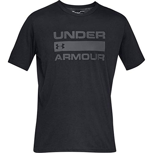 Under Armour UA TEAM ISSUE WORDMARK, Camiseta Hombre, Negro (Black / Rhino Gray) , 2XL