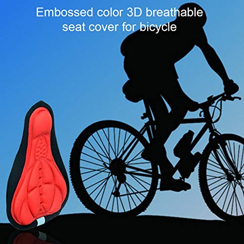 Uniqueheart Breathable 3D Foam Bicycle Saddle Seat Cover Mat MTB Mountain Road Bike Saddle Cover Bike Parts Exquisite