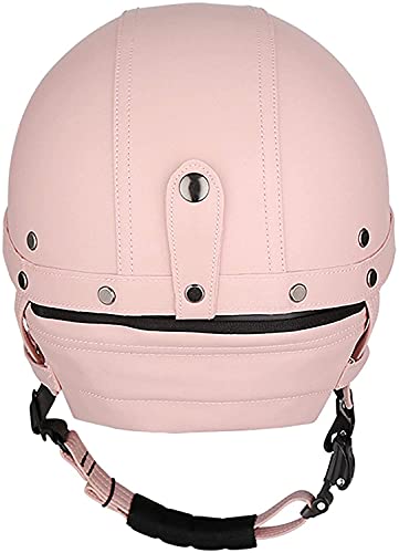 Unisex Abierto Moto Casco, Medio Casco De Motocicleta Retro, Casco del Crucero Bicicleta ECE Homologado， conGafas