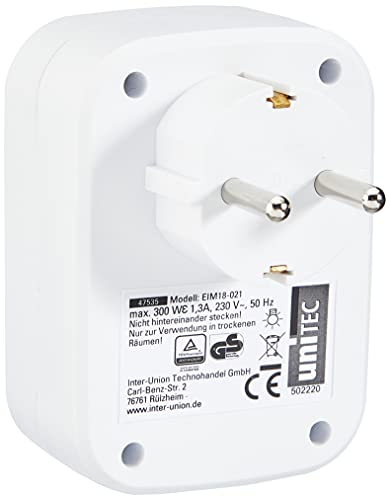 uniTEC 47535 - Interruptor con regulador de intensidad para luz