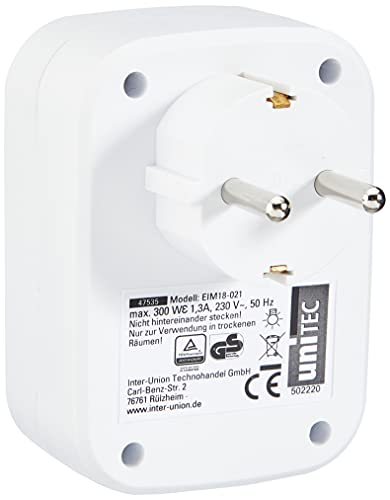 uniTEC 47535 - Interruptor con regulador de intensidad para luz