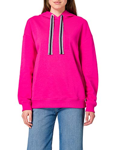 United Colors of Benetton Maglia C/CAPP. M/L 3bmre2271 Sudadera con Capucha, Fucsia 3l5, Mujer