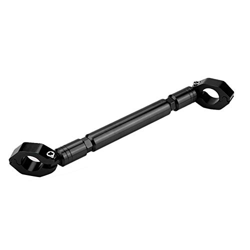 Universal ajustable motocicleta Motor bicicleta manillar soporte y barra de sujeción juego de barra transversal barra de equilibrio de motocicleta 7/8"22mm(Negro)