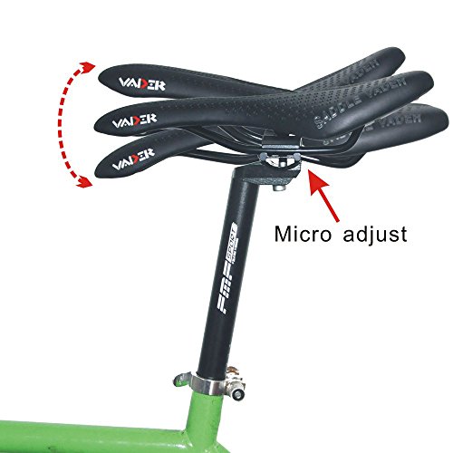 Upanbike - Tija de sillín de aleación de aluminio para bicicleta (350 mm) con cabezal pequeño y ajustable; Φ: 25,4, 27,2, 28,6, 30,4, 30,8 y 31,6 mm., tamaño 31.6*350mm