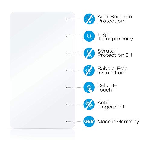 upscreen Protector Pantalla Anti-Bacterias Compatible con Bosch Kiox 300 Película Protectora Antibacteriana