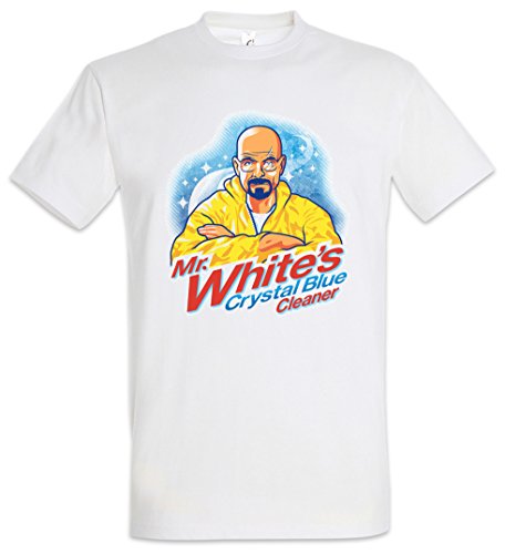 Urban Backwoods Mr. White's Crystal Blue Cleaner Camiseta De Hombre T-Shirt Blanco Talla XL