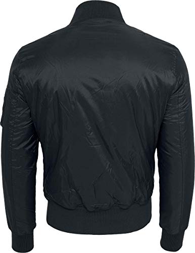 Urban Classics Basic Bomber Jacket Chaqueta, Negro (Black 7), 5XL para Hombre