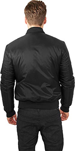 Urban Classics Basic Bomber Jacket Chaqueta, Negro (Black 7), 5XL para Hombre