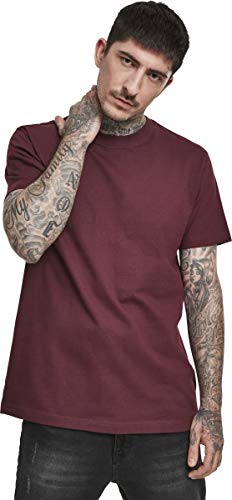 Urban Classics Basic Tee Camiseta para Hombre, Rojo (redwine 02243), L