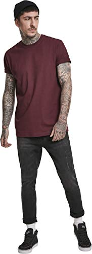 Urban Classics Basic Tee Camiseta para Hombre, Rojo (redwine 02243), L